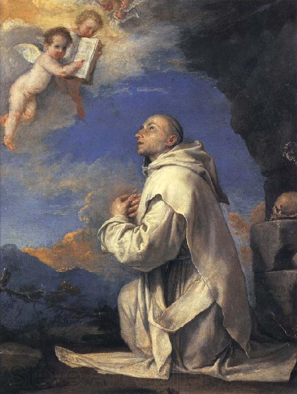 Jusepe de Ribera Vision fo St.Bruno Norge oil painting art